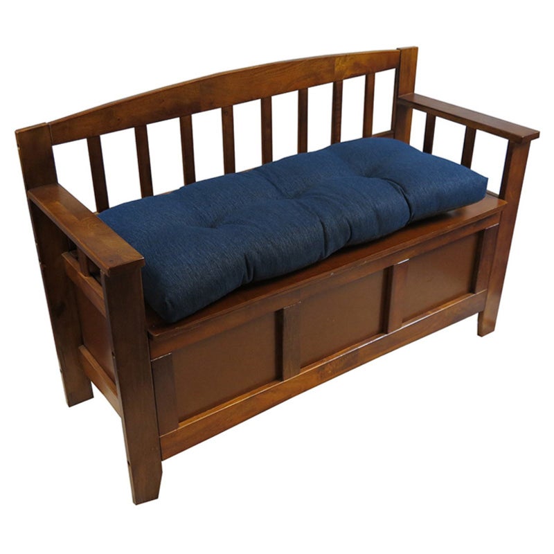 Klear Vu وسادة مقعد كليار فو غير قابلة للانزلاق للأثاث الداخلي، مجمعة في الولايات المتحدة، تخزين المدخل، نافذة باي، ركن الزاوية أو مقعد البيانو، 35 بوصة، لهب صلب - Image 3